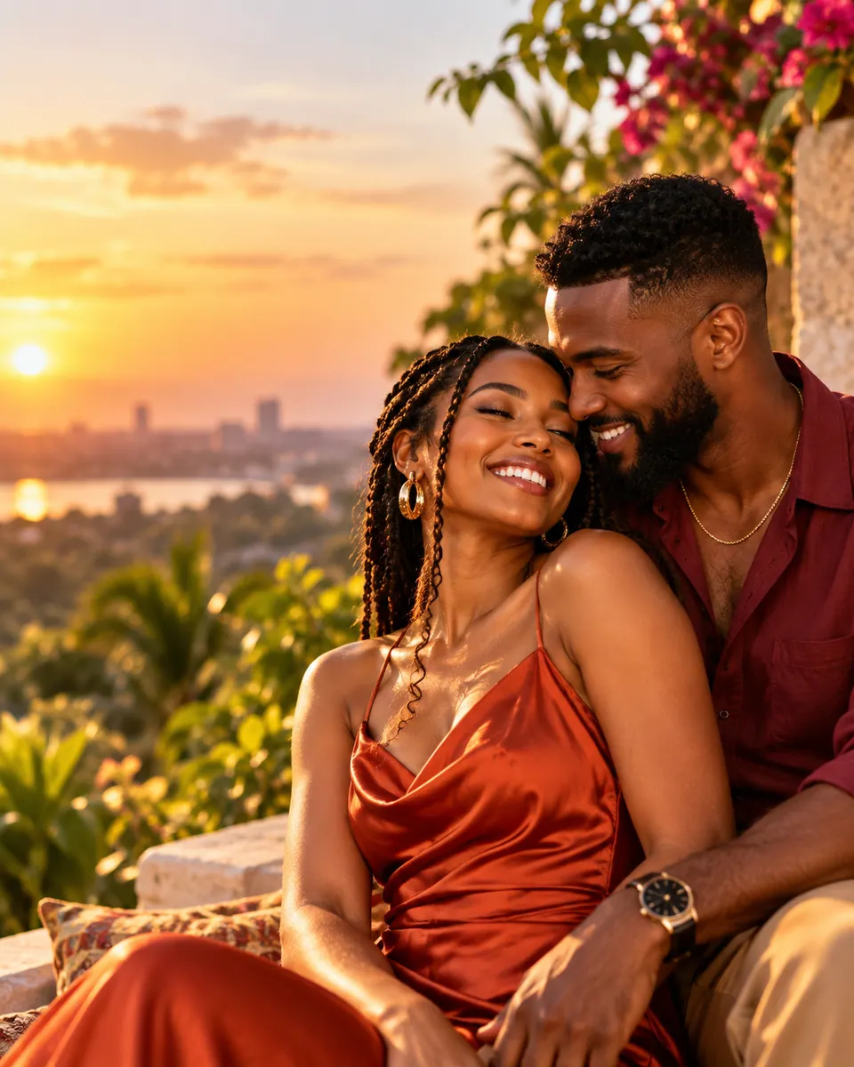 A couple enjoying time together